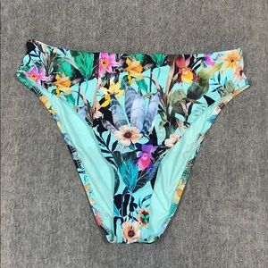 Nanette Lepore Floral High waisted swim bottoms